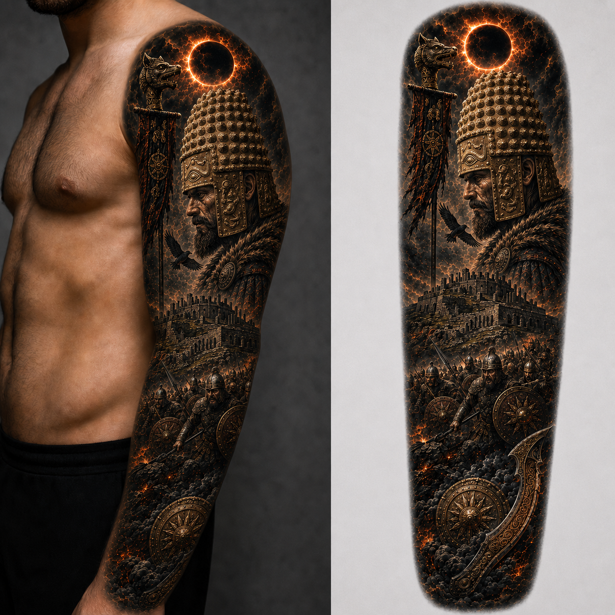 WAR PRIEST RELIC from the Dacian Warrior Sleeves — EUR 30 tattoo collection